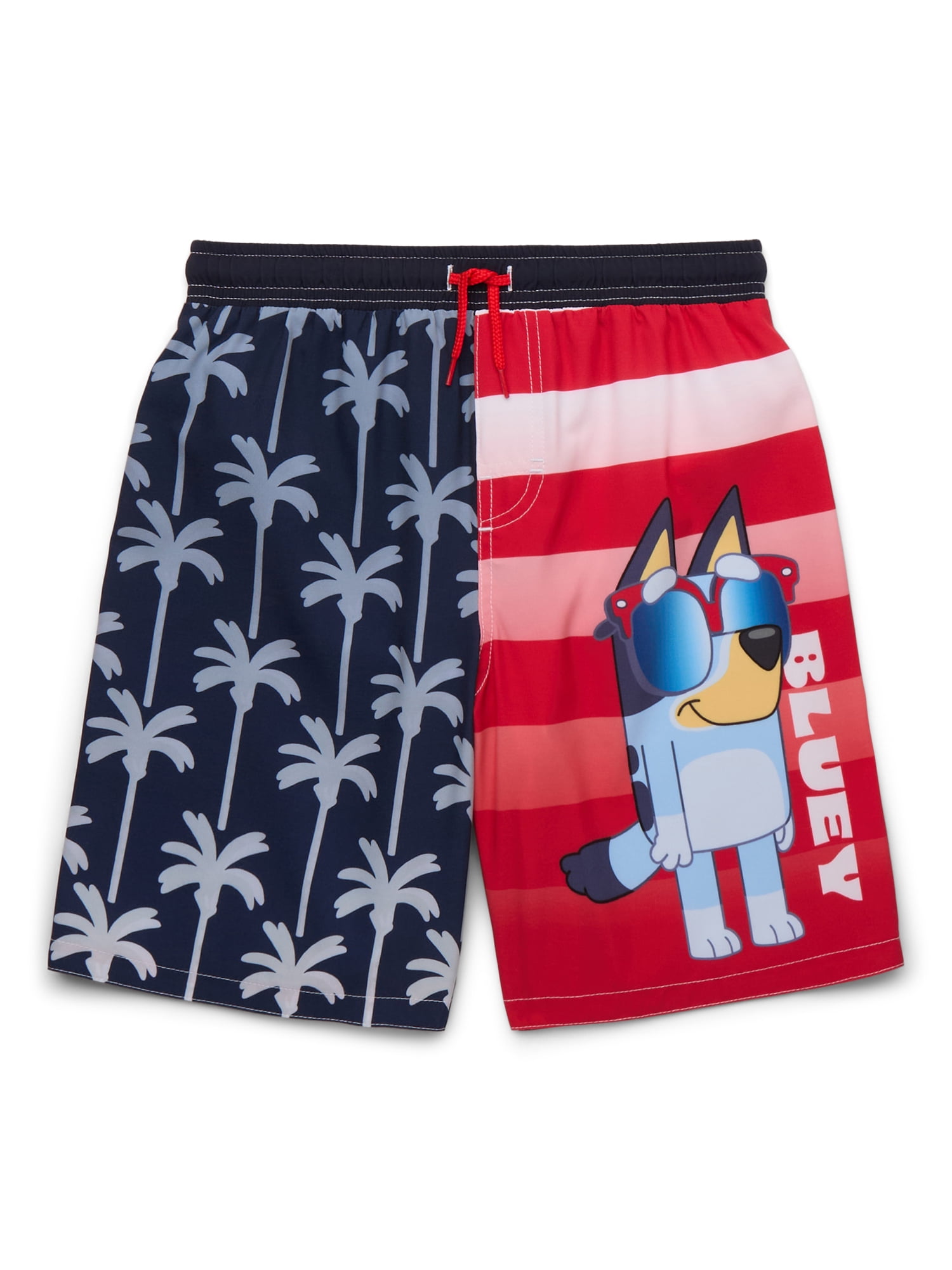 Funtasia Too Boys Blue & Yellow Swim Trunks - Sailboat main image 0