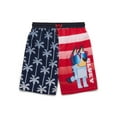 thumbnail image 1 of Bluey Boys’ Graphic Swim Trunks with UPF 50+, Sizes 4-12, 1 of 3
