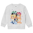 thumbnail image 1 of Bluey Boys' Toddler Sweatshirt Front Back Graphic Family Crowns and Hooray, 1 of 5