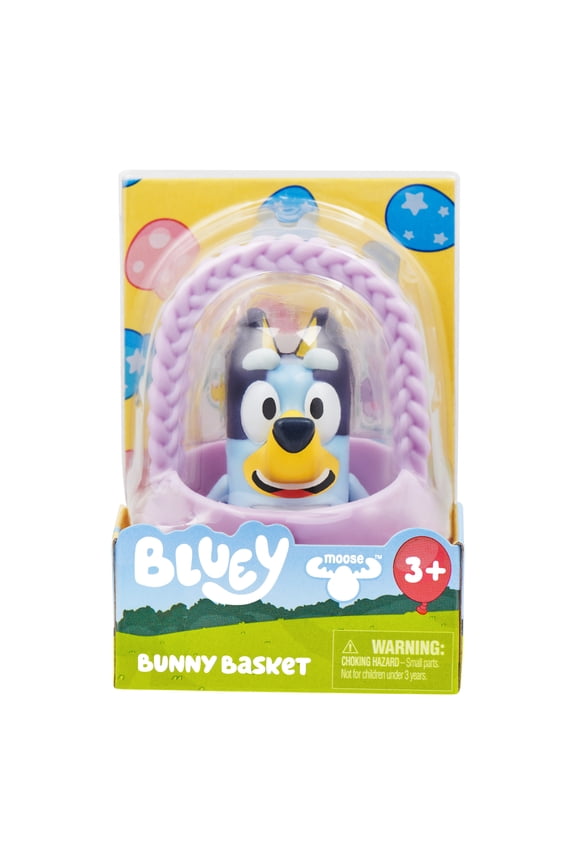 Bunny Basket Mini Figure, 2..5 inch Figure with Basket, Ages 3+, Styles Vary