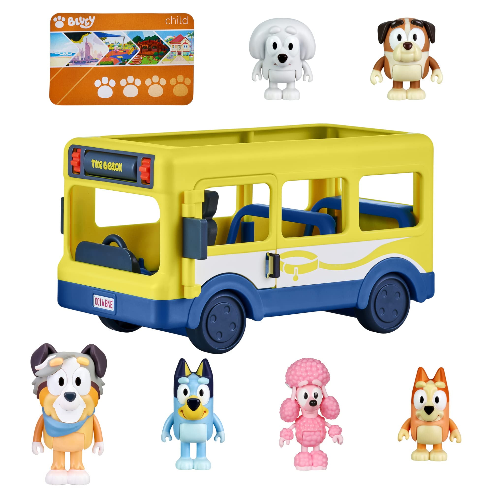 busy wheels MaiyaPen対応　ブルーイ　Bluey Bluey Bus + Mates, 2.5-3 inch Figures - Walmart.com