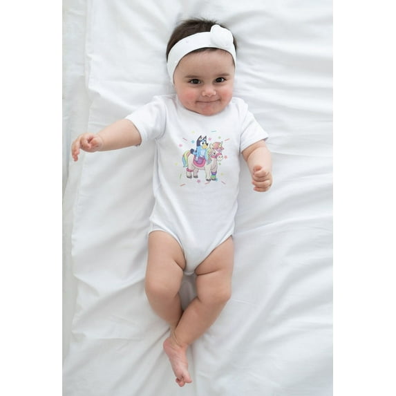 Bluey & Buttermilk The Unicorn Baby Onesie Cute Baby Onesie, BABY BODYSUIT LAT 4424