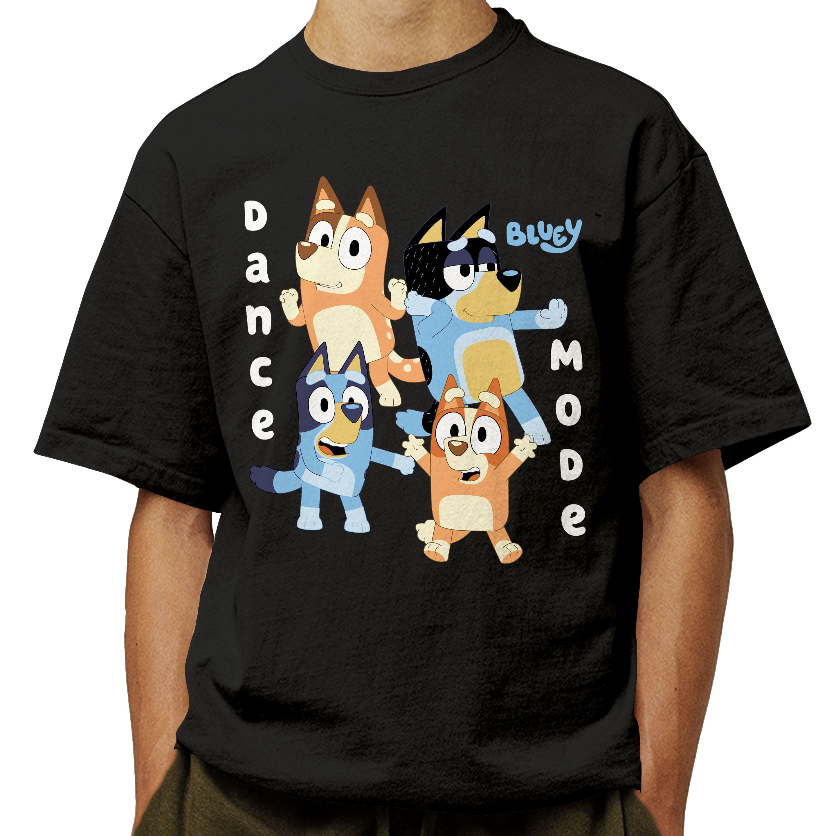 Bluey Cartoon Dance Mode Party Casual Unisex Mens and Womens Short
