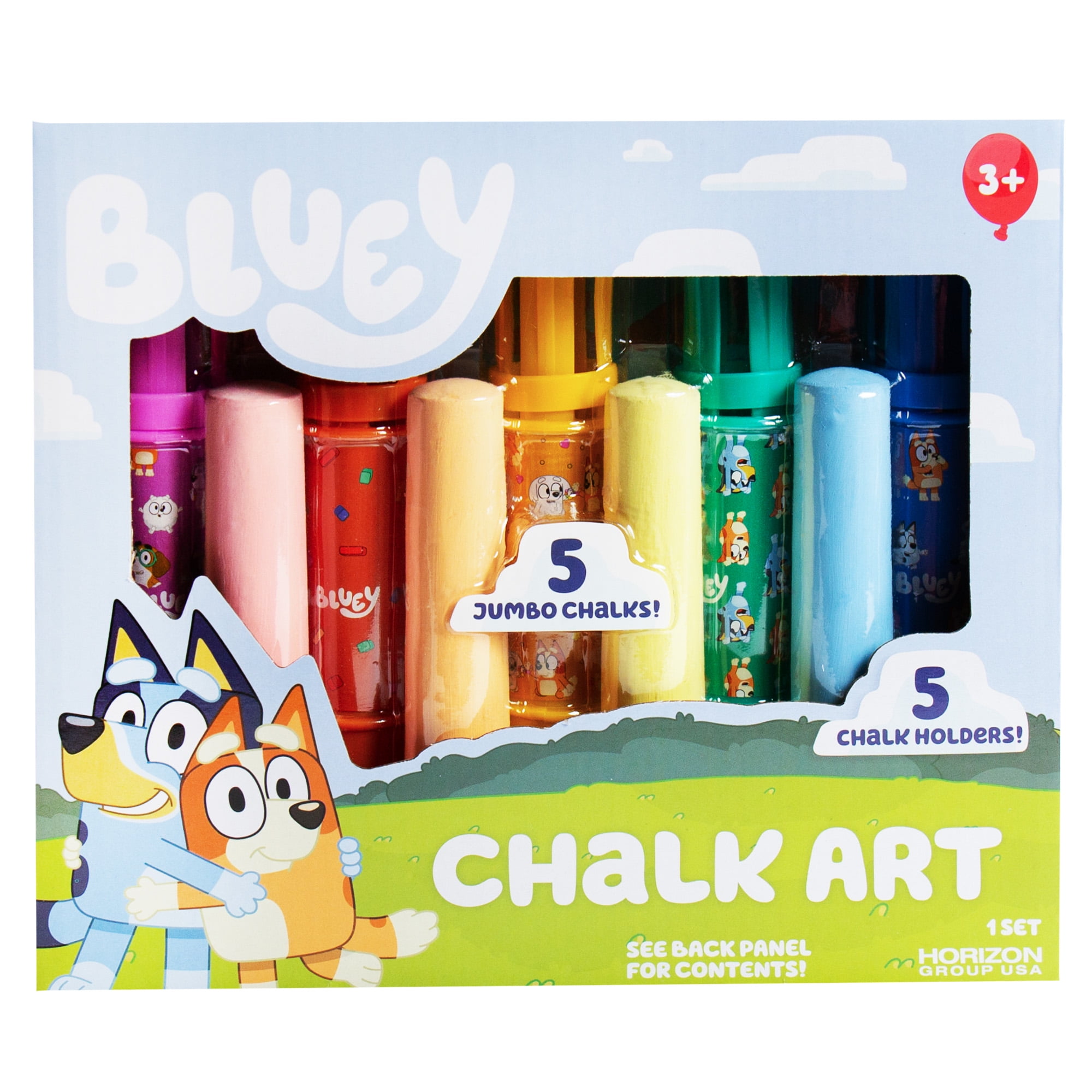 Bluey Chalk Art, 5-Pack