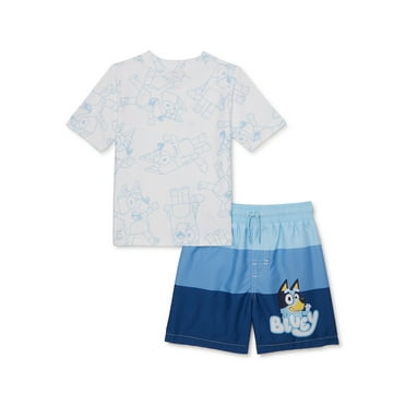Character Toddler Boy Rash Guard and Swim Shorts Set, 2-Piece, Sizes 12M-5T