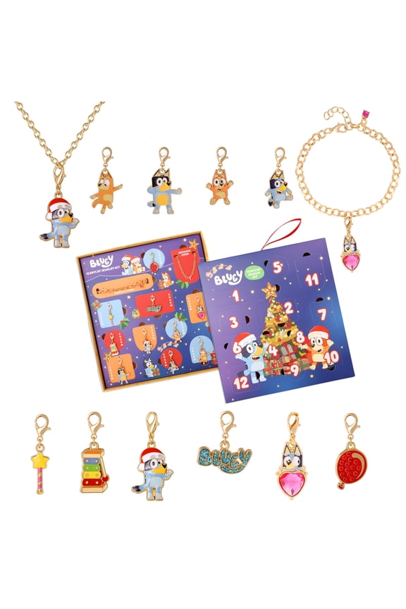 Charm Jewelry Advent Set with Necklace and Bracelet Chains Interchangable Charms