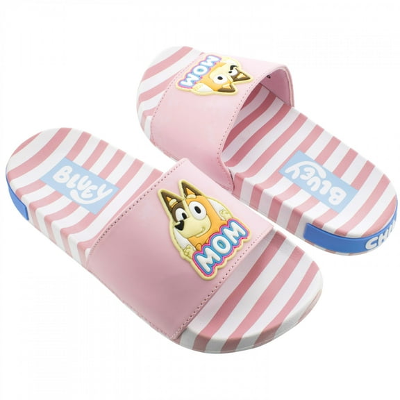 Bluey Chili Mom Adult Slide Sandals-Size 8