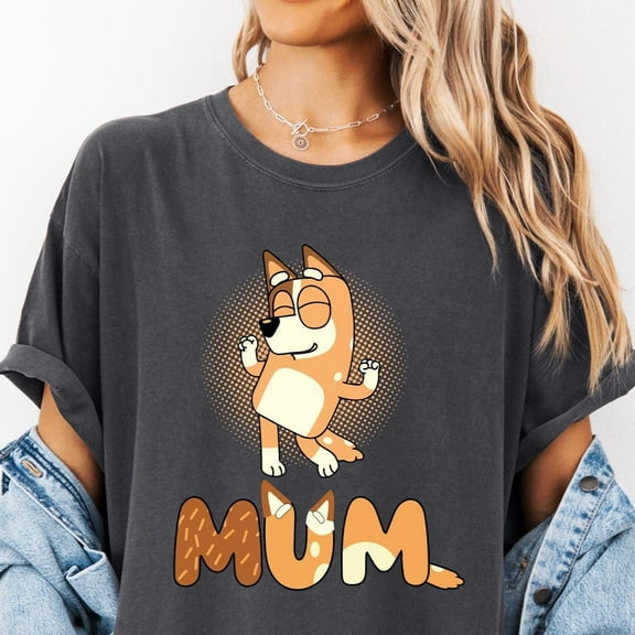 Bluey Chilli Heeler Shirt, Bluey Family T-Shirt, Bluey Mum Gift, Bandit Chilli Mom Shirt, Bluey Mama Tshirt, Bluey Mum Shirt Unisex S-5XL Hot Trending Shirt, Vintage Birthday Gift