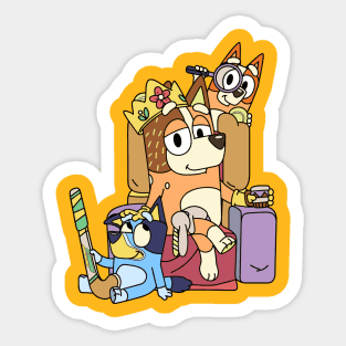 Bluey Chilli King Mom Sticker Bluey Stickers For Kids, Bluey Stickers ...