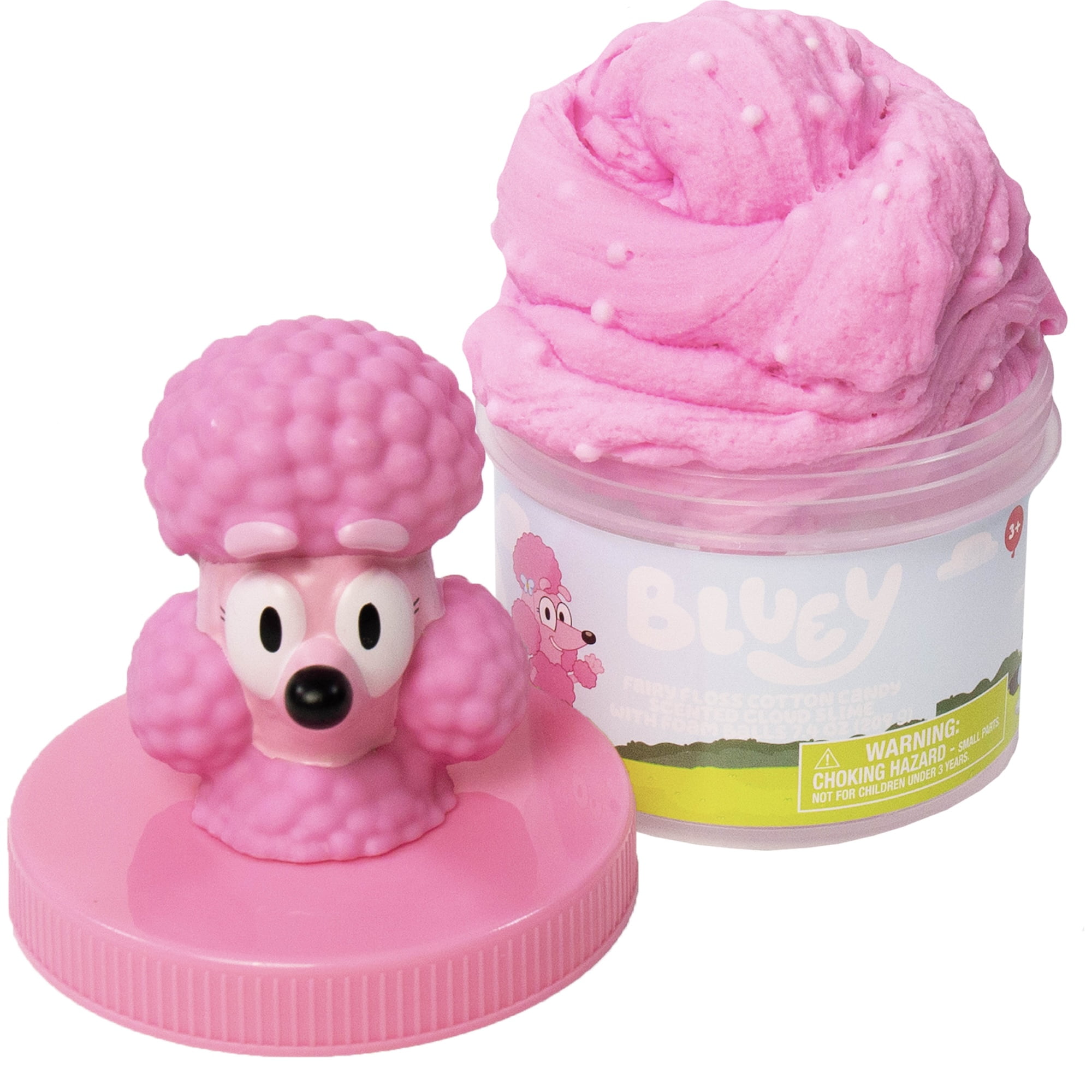 Bluey Coco Premium Cloud Slime, Pink Fluffy Cotton Candy Scented