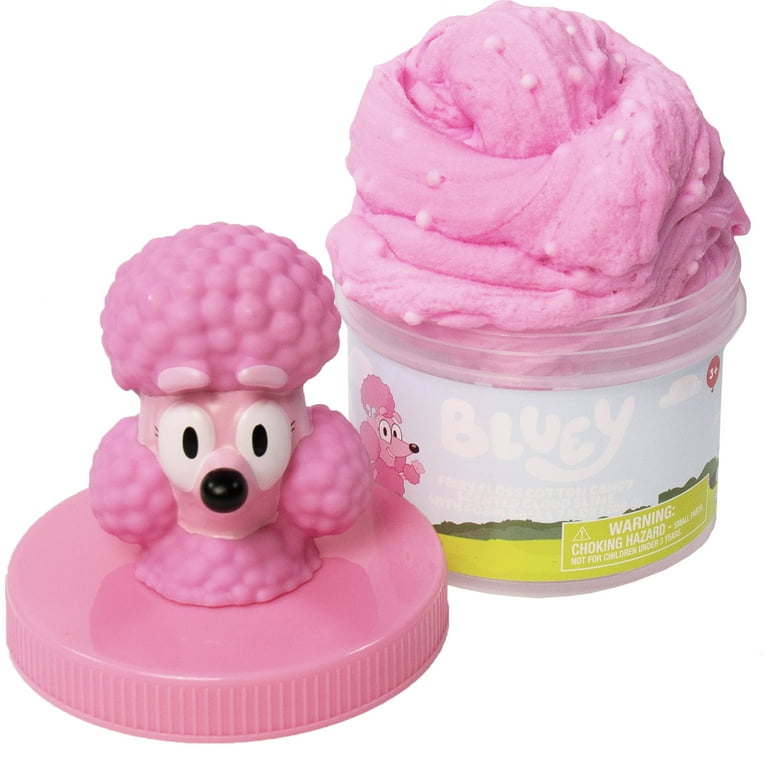 Bluey Coco Premium Cloud Slime, Pink Fluffy Cotton Candy Scented