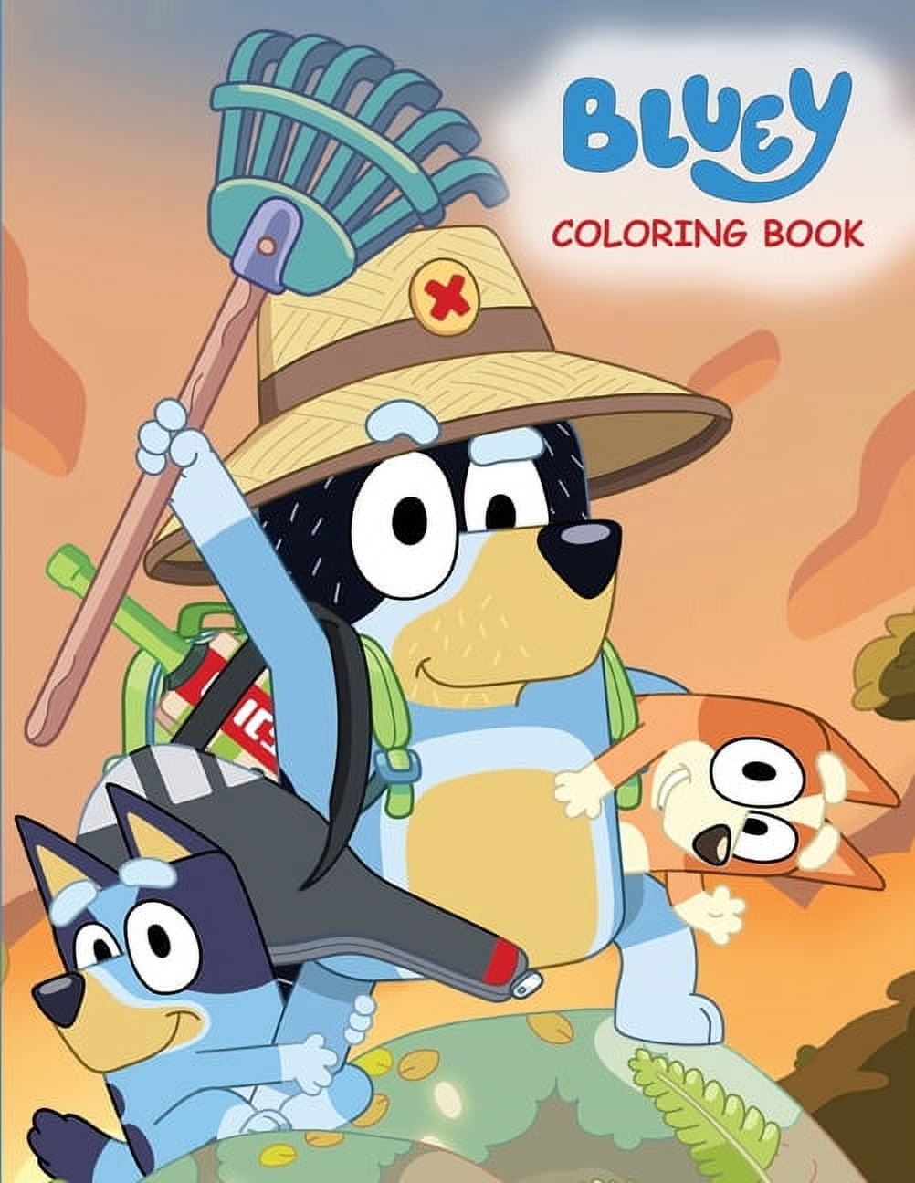 Bluey Coloring Book: Large Print Kids Coloring Pages Philippines | Ubuy