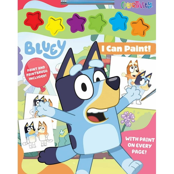 Bluey Colortivity: I Can Paint!, 80 pages (Paperback)
