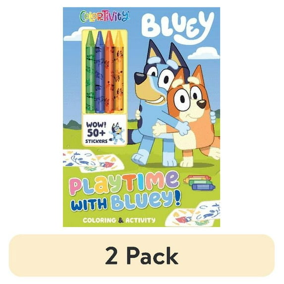 (2 pack) Bluey: Colortivity: Playtime with Bluey!, 48 pages (Paperback)