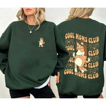 Bluey Cool Mom Club 2 Sides Sweatshirt, Bluey Cool Mom Shirt, Chilli Heeler, Bluey Mama Sweater, Bluey Family, Bluey Mum, Forest Green Color size S