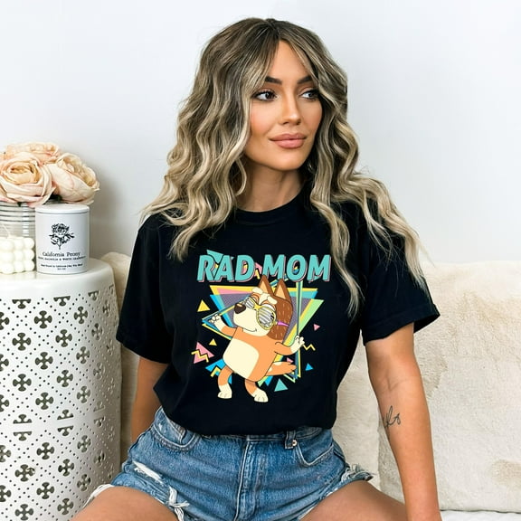 Bluey Cool Mom Club Shirt, Retro Rad Mom Bluey Shirt, Retro Chilli Heeler Shirt, Mom Bluey Shirt, Chilli Heeler, Bluey Family Shirt