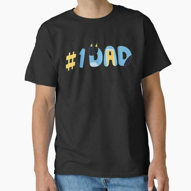 Bluey Dad Number One Father #39 S Day Vintage Style Classic T Shirt