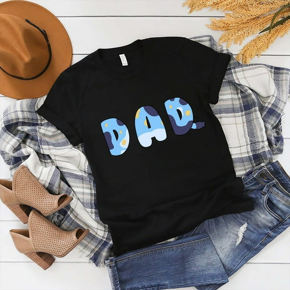 Bluey Dad Shirt, Funny Dad Sublimation Design, Father'S Day Shirt, For Dad Shirt, Cute Cartoon Dog Dad Gift For Him Unisex S-5XL Hot Trending Shirt, Vintage Birthday Gift