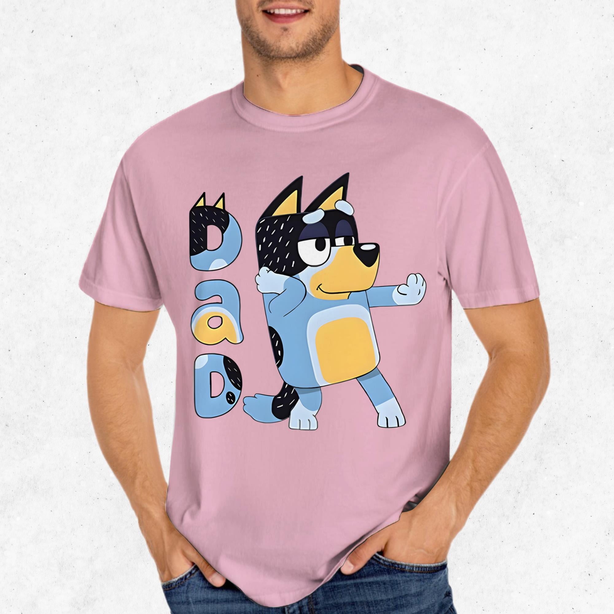 Bluey Dad T Shirt Adorable Cartoon Character Design 6211