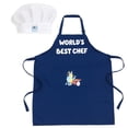 thumbnail image 1 of Bluey Dad Twill Apron and Chef Hat Cooking Set Adult, 1 of 5
