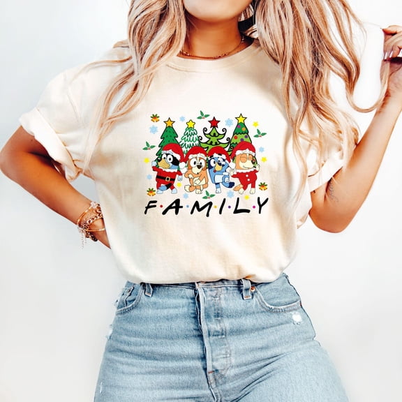 Bluey Family Christmas Shirt: Heeler Dog Holiday Apparel, Christmas Gift