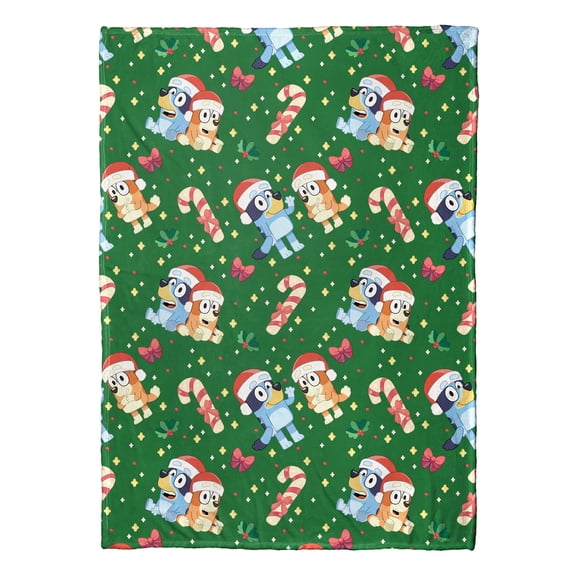Bluey Family Holiday Silk Touch Throw Blanket 50x70 inches