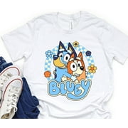 PRINTNEST Bluey Family Shirt, Bluey Mom Shirt, Bluey Birthday Party Shirt, Bluey Era Shirt, Bluey Cartoon Shirt, Bluey Dad Shirt
