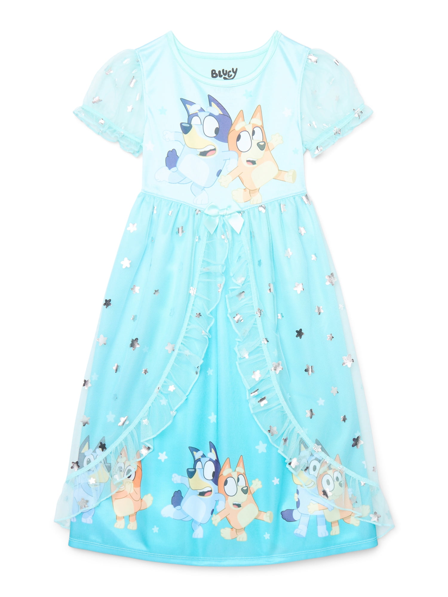 Bluey Girls Fantasy Dress Gown, Sizes 4-12