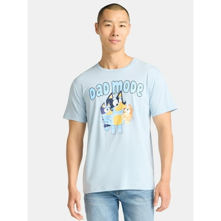 Bluey Father's Day, Men's & Big Men's Graphic Tee, Sizes XS-5XL
