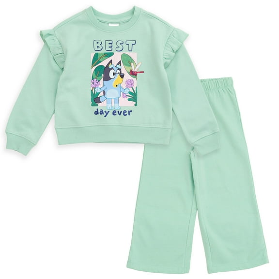 Bluey Fleece Pullover Sweatshirt and Pants Outfit Set Toddler to Big Kid