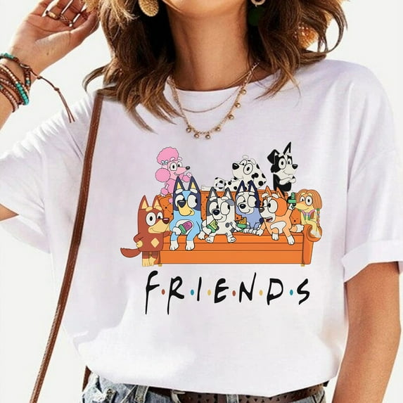 Bluey Fourth of July T-shirt, Independence Day Shirt, Bluey 4th of July Shirt, Party In The USA Shirt, White Color size L