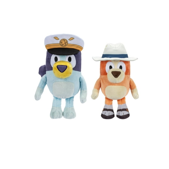 Bluey Friends - Captain Bluey and Travel Bingo Stuffed Plush Bundle