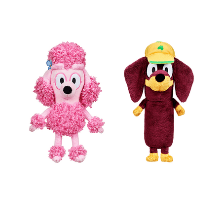 Bluey Friends: Snickers and Coco Deluxe Stuffed Toys 8" Bundle