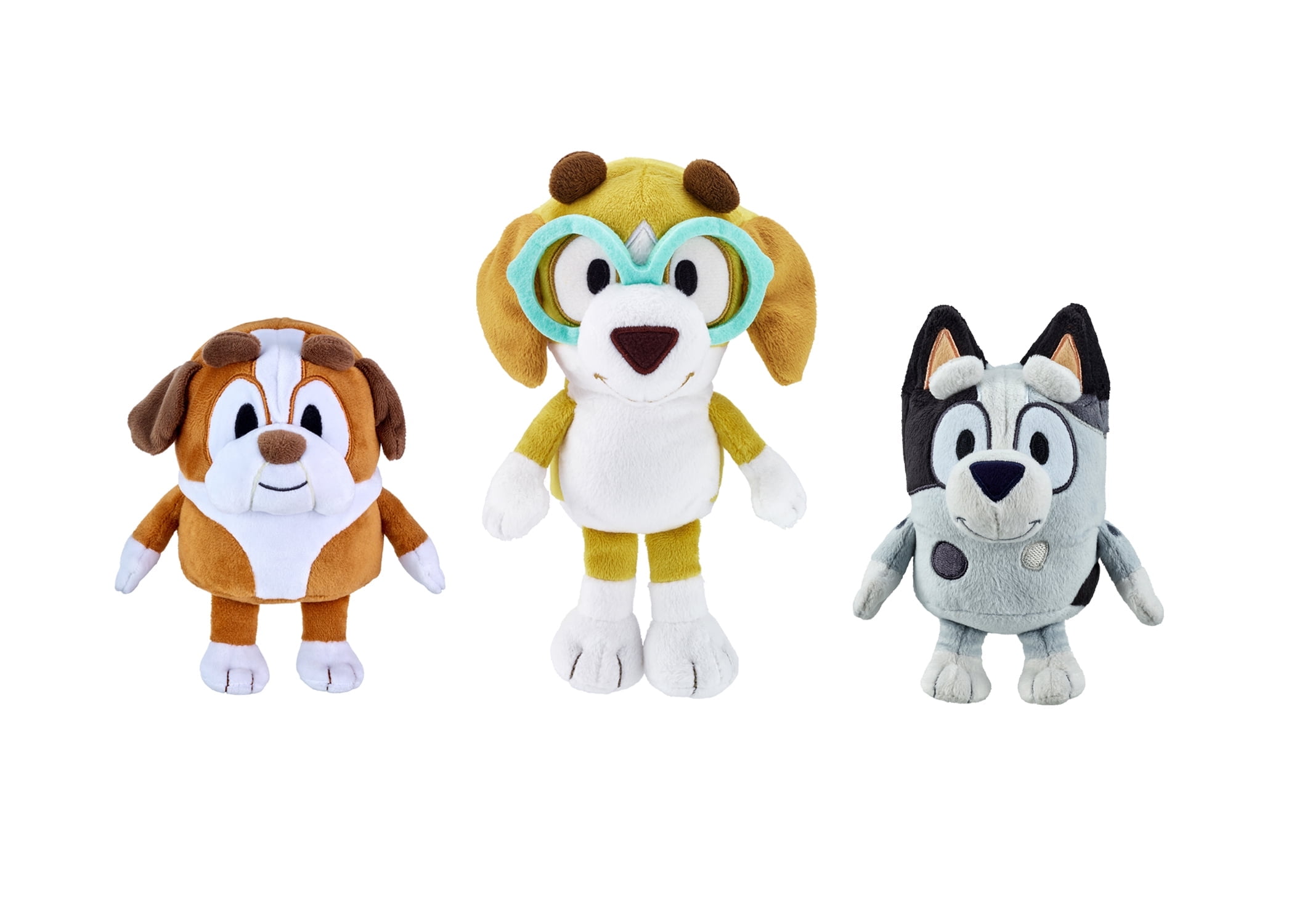 Bluey Friends - Winton, Muffin and Honey Stuffed Plush Bundle for Kids