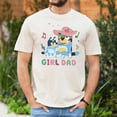thumbnail image 1 of Bluey Girl Dad T-Shirt, Cute Dad and Daughter, Father's Day Gift Shirt, Cartoon Family, Girl Dad Life, 1 of 5