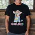 thumbnail image 1 of Bluey Girl Dad T-shirt, Bandit Girl Dad Shirt, Father's Day Shirt, Bluey Fathers Day Gift, Girl Dad Era Bluey Shirt, Bluey Family Tshirt, Black Color, 1 of 2