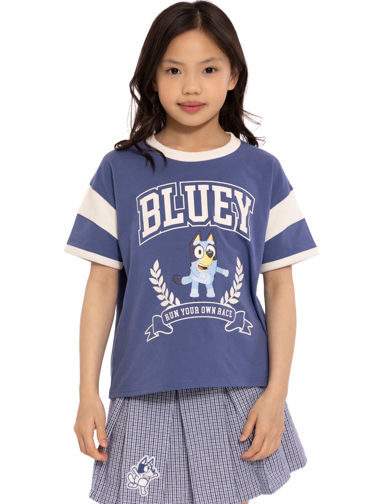 Bluey Girl's Short Sleeve Graphic T-Shirt, Sizes 4-16
