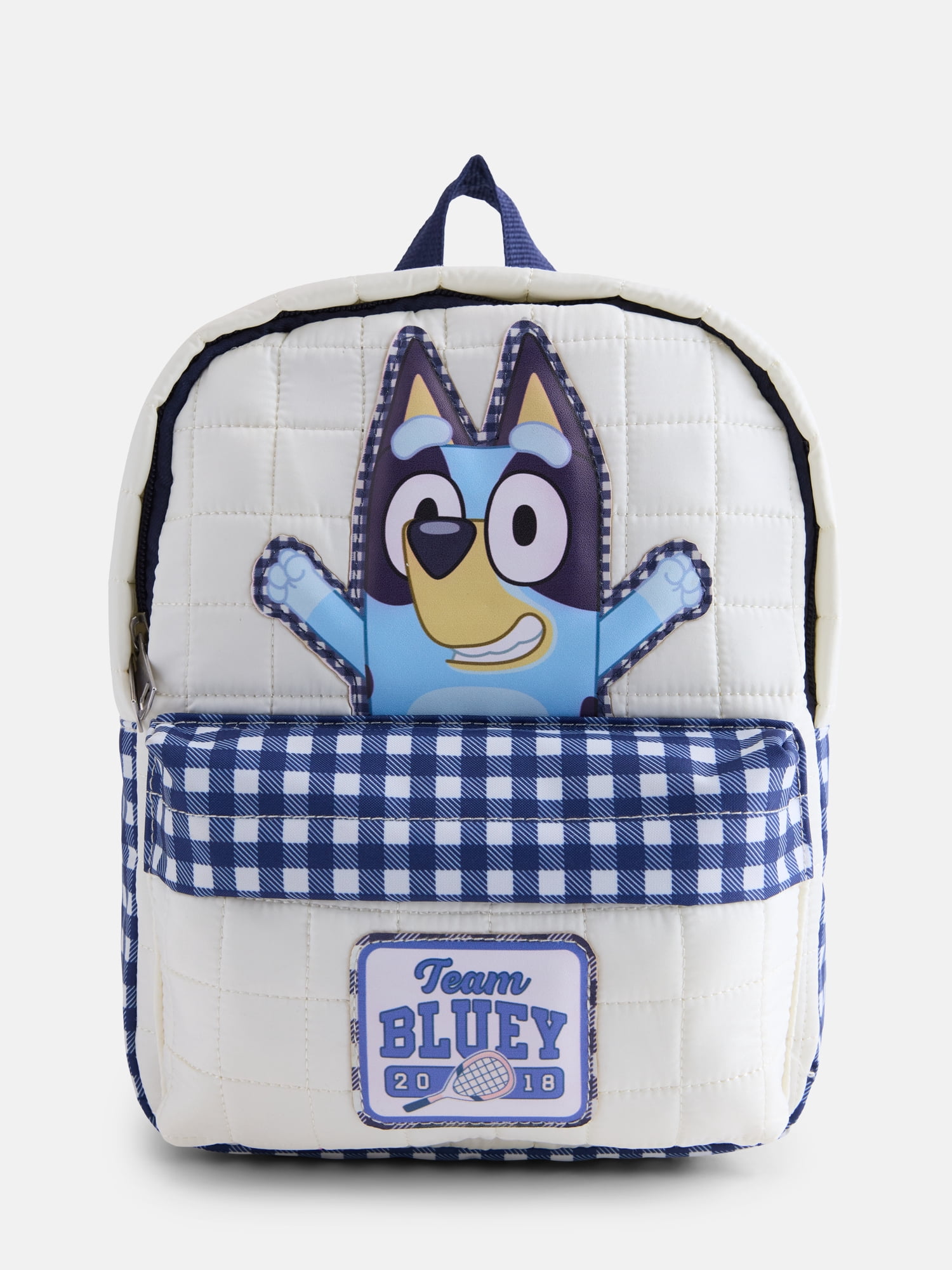 Bluey Girls 10" Mini Quilted Backpack, Blue