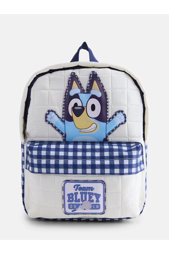 Girls 10" Mini Quilted Backpack, Blue
