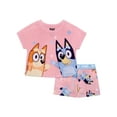 thumbnail image 1 of Bluey Girls 2-Piece Jersey Short Sleeve Top and Short, Sizes 4-12, 1 of 3