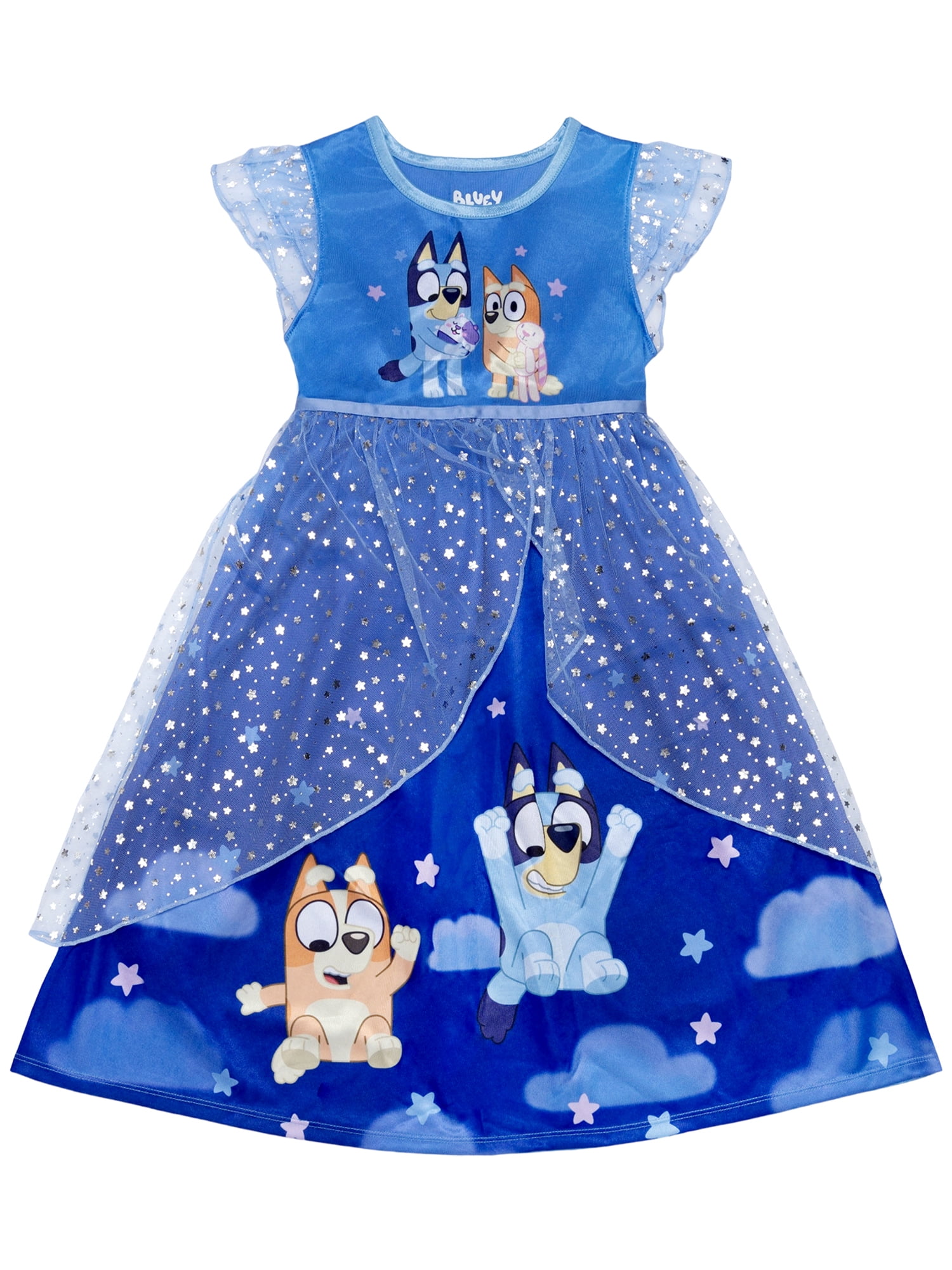 Bluey Girls Fantasy Gown, Sizes 4-12