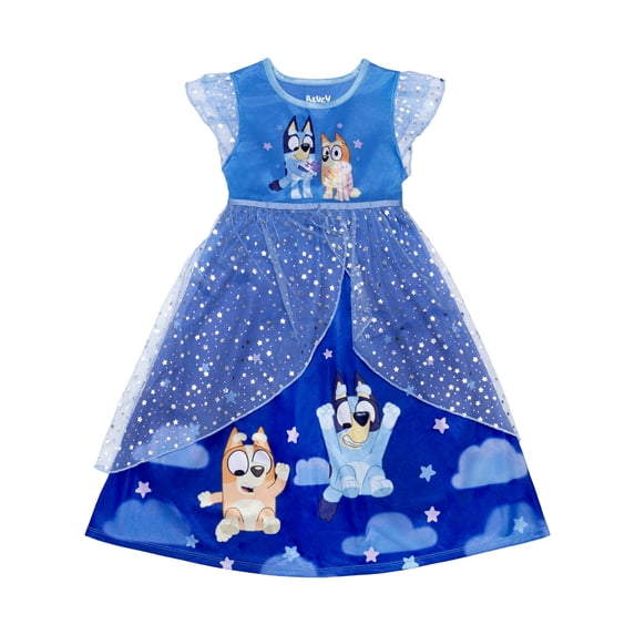 Bluey Girls Fantasy Gown, Sizes 4-12