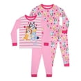 thumbnail image 1 of Bluey Girls Pajamas 2 Pack Pink Sizes 2T - 8, 1 of 3