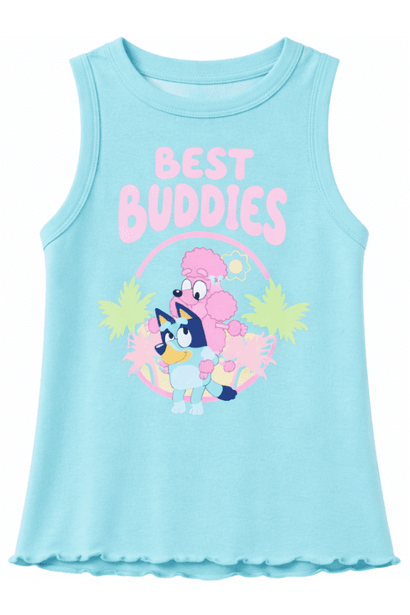 Girls Ruffle Bottom Tank Top, Sizes 4-14