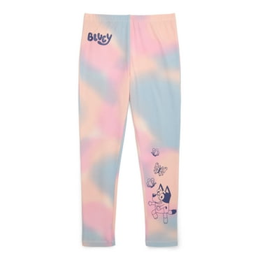 Bluey Girls’ Tie-Dye Graphic Leggings, Sizes 4-16