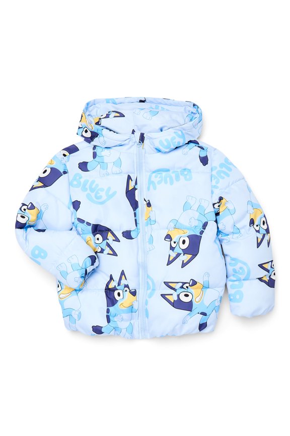 , Girls & Big Girls Graphic Zip Up Puffer Jacket, Sizes 4-12