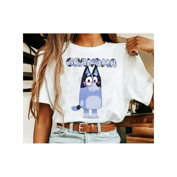 Bluey Grand Mum Shirt, Retro Grandma Birthday Tee, Bluey Family Matching Shirt, Grandma Vacation Top, Gift For Grandmother, Mothers Day Gift