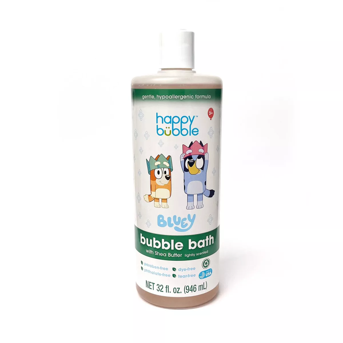 Bluey Happy Bubble Baby Bath with Shea Butter lightly scented- 32 fl oz