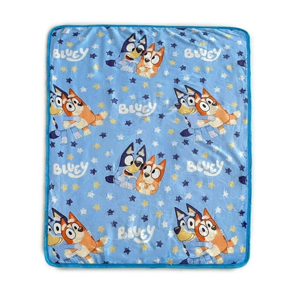 Bluey Happy Times Silk Touch Sherpa Throw Blanket