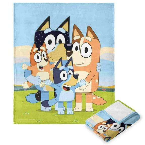 Bluey Heeler Family Kids Silk Touch Throw Blanket